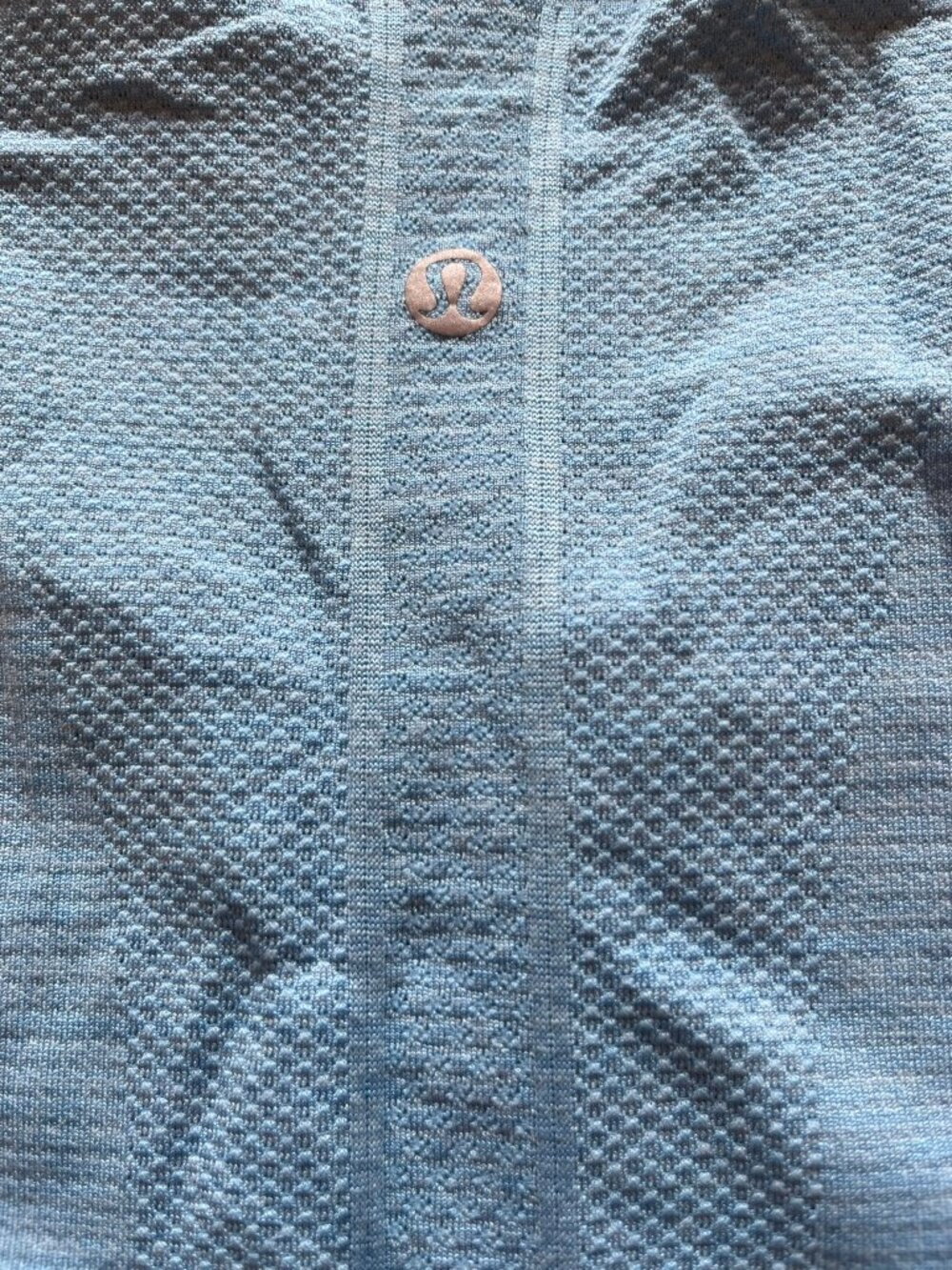 Lululemon Swiftly Tech Short Sleeve Shirt Light Blue Seamless Size 10 - Picture 4 of 7